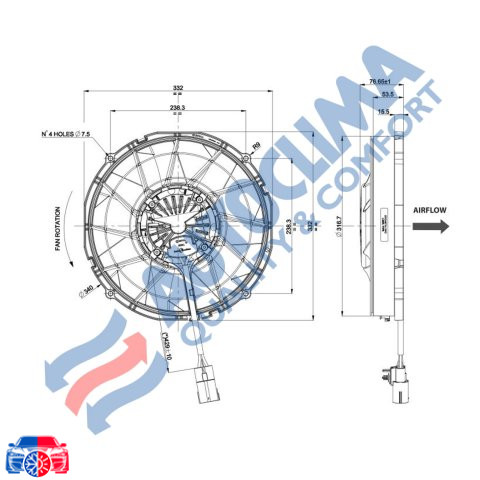 Ventilator Motor Condensator Autoclima