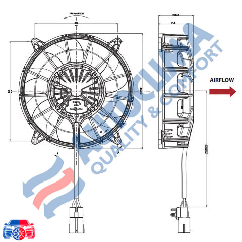 Ventilator Motor Condensator Autoclima VA109-ABL321P/N-109/SH