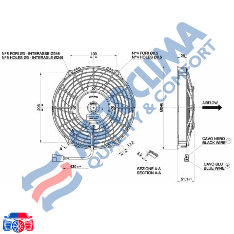 Ventilator Motor Condensator Autoclima VA07-AP8/C-58A-
