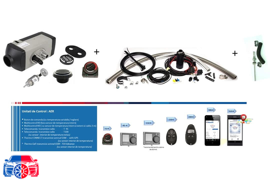 Incalzitor stationar WEBASTO AIR TOP EVO 55 DIESEL BASIC 24 V - imagine 3